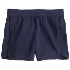 J Crew Crepe Pull-On Shorts Navy Blue Pockets B8690